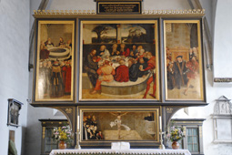 Reformation altar in the City Church of St. Mary in Wittenberg, by Lucas Cranach